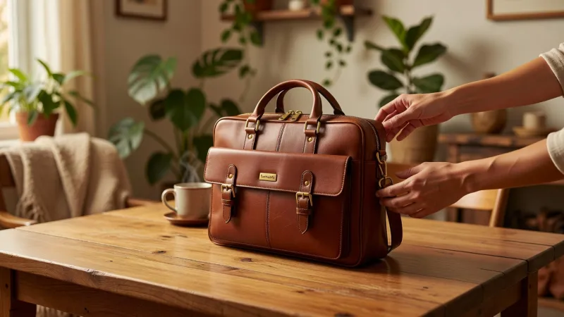 Samsonite Leather Briefcase Bag